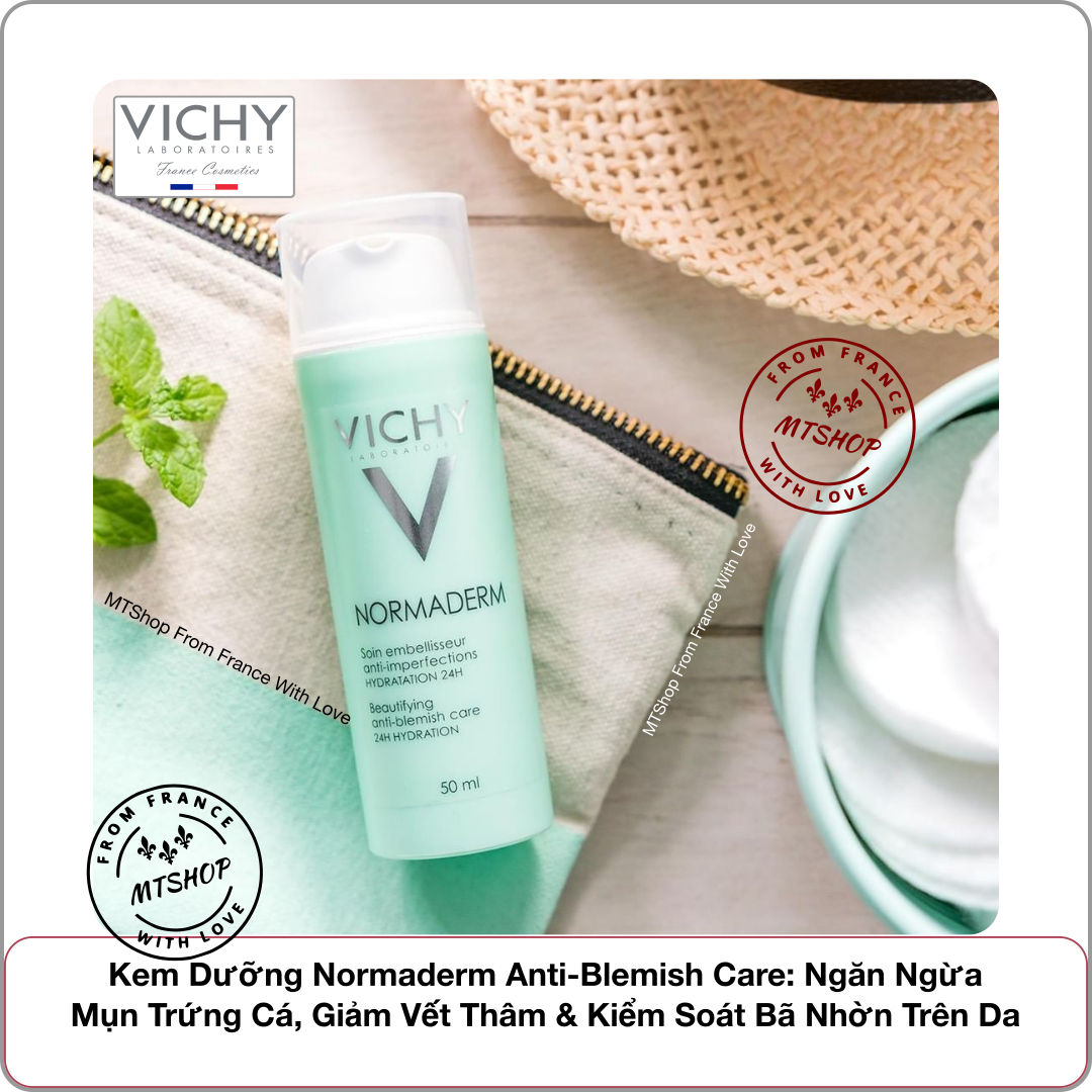 VICHY Kem Dưỡng Normaderm Anti-Blemish Care: Ngăn Ngừa Mụn Trứng Cá, Giảm Vết Thâm & Kiểm Soát Bã Nhờn Trên Da [Sản xuất tại Pháp]
