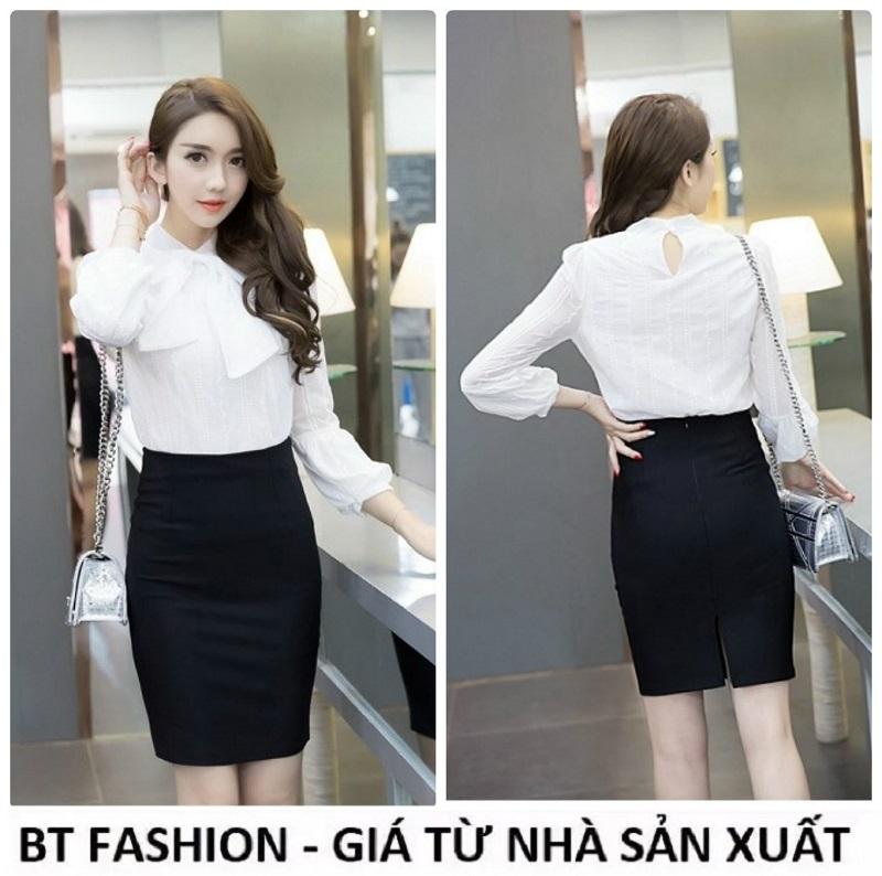 Chân Váy Ôm Công Sở Thun Coton 4 Chiều Cao Cấp - BT Fashion (VCS1B-D)