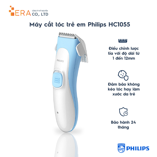 Tông đơ cắt tóc cho bé philips hc1055