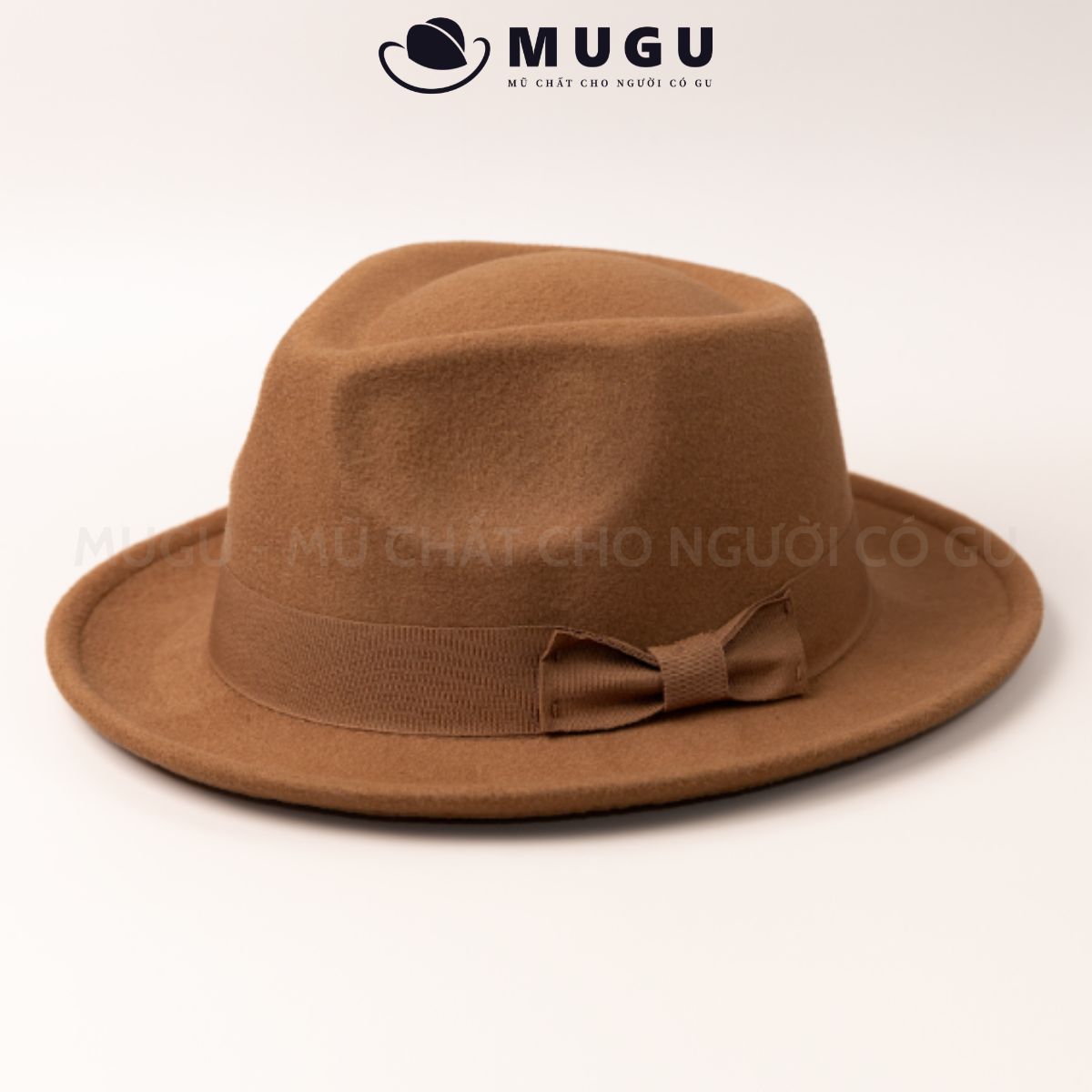 Mũ phớt nam trung niên fn36 - mũ fedora vành ngắn sang trọng | mugu