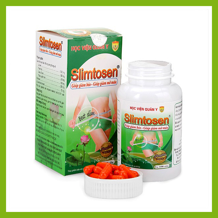 Viên uống giảm cân slimtosen học viện quân y - 100 viên