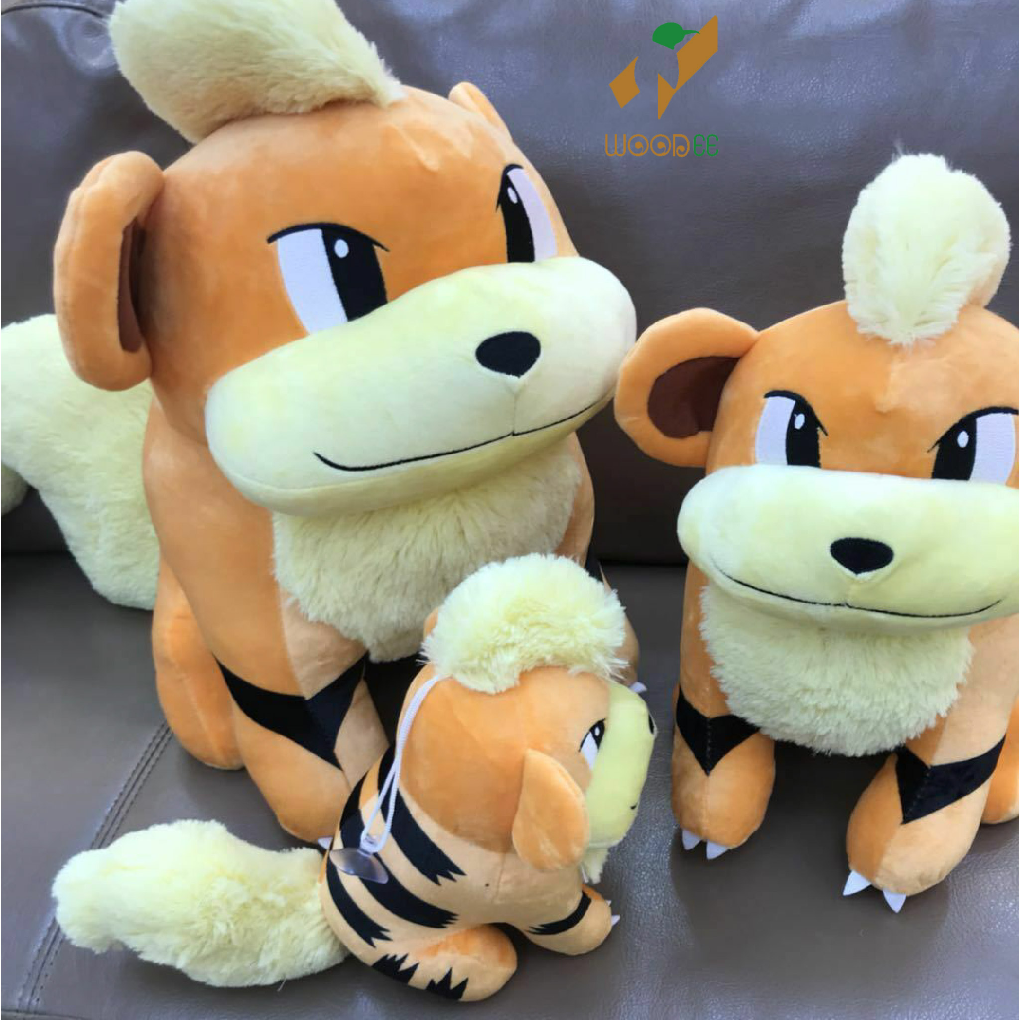 Gấu bông to pokemon chó lửa Growlithe 50cm