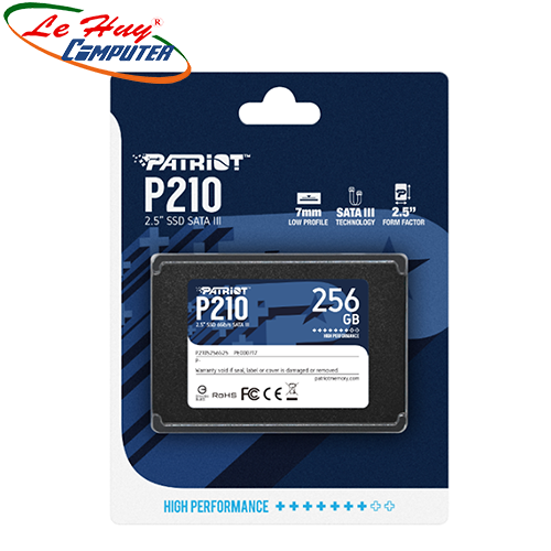  Ổ cứng SSD PATRIOT P210 256GB 2.5inch SATA III P210S256G25 