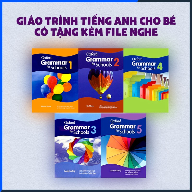 Oxford grammar for school level1-5 tặng kèm file nghe cho bé