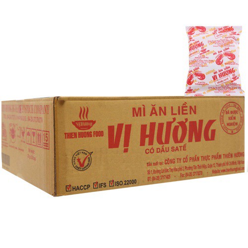 Mì vị hương sa tế thùng 30 gói 70g
