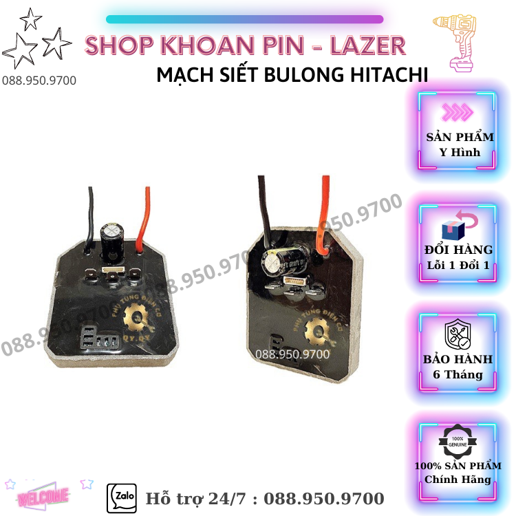 Mạch ,công tắc điều khiển máy siết bulong , khoan Makita - Hitachi không chổi than
