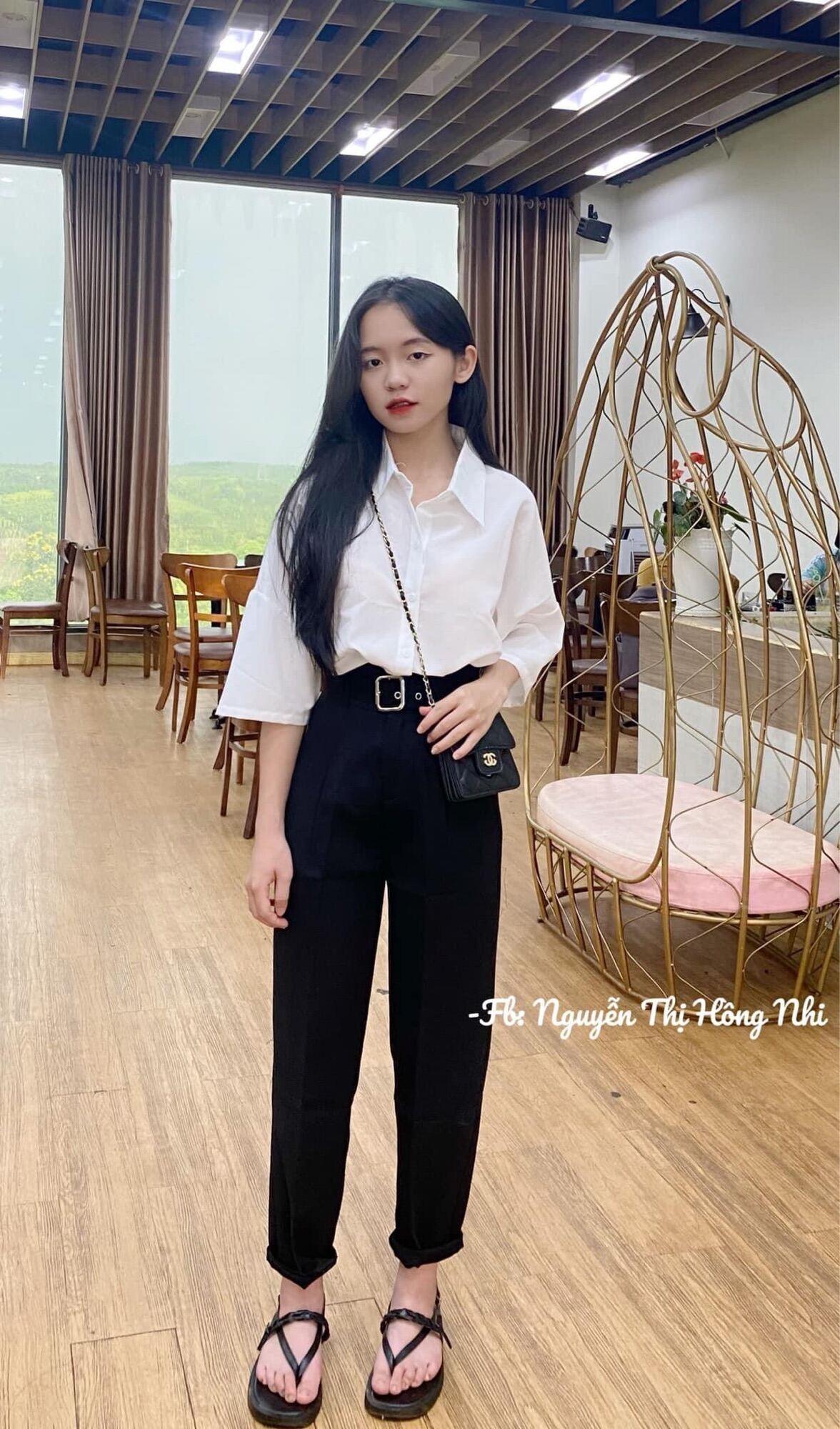 Set baggy tây 9 tấc + Sơ mi tay lỡ