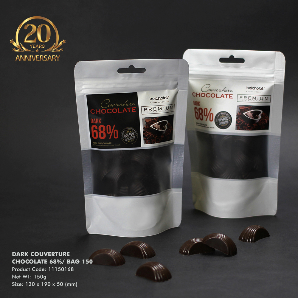 Dark couverture chocolate 68%/ bag 150