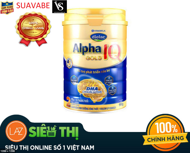 SỮA BỘT DIELAC ALPHA GOLD IQ 2 900G (CHO TRẺ TỪ 6 - 12 THÁNG TUỔI)