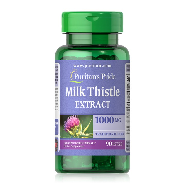 Viên uống giải độc gan Milk Thistle Extract 1000mg 90 viên