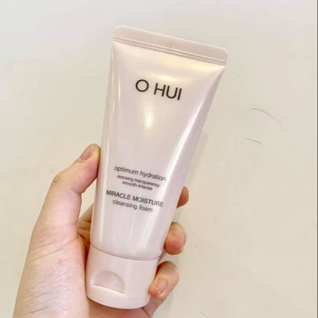 Sữa rửa mặt ohui hồng tuýp 100ml - 200ml tách set