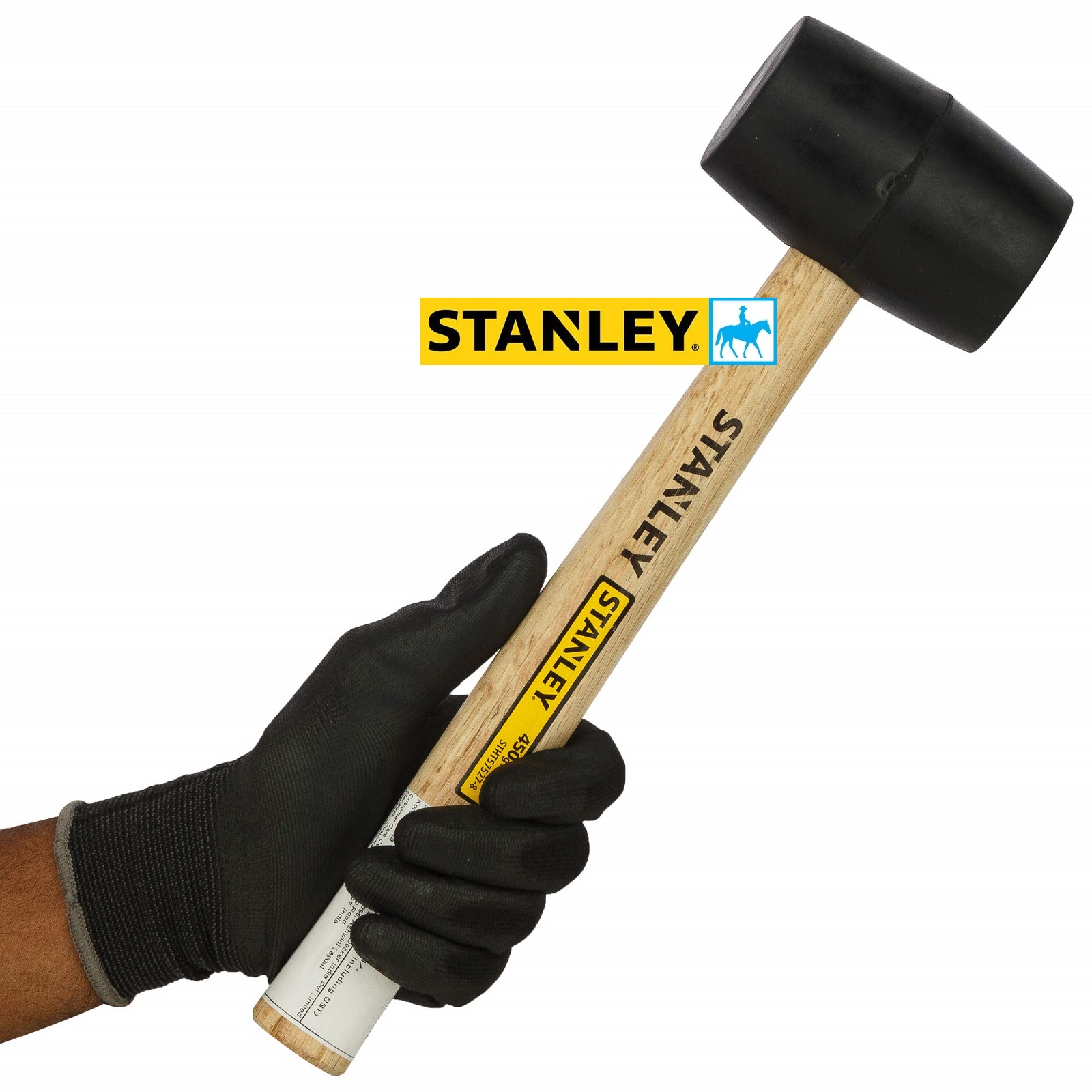 Búa cao su cán gỗ 450g 16oz stanley stht57527-8