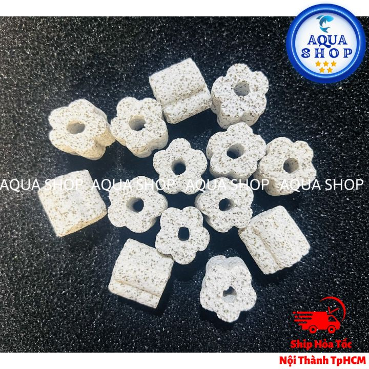 Vật liệu Lọc nước vi sinh Sứ lọc hồ cá Sứ nhẫn trắng khả năng nuôi vi sinh vô cùng hiệu quả, giá rẻ