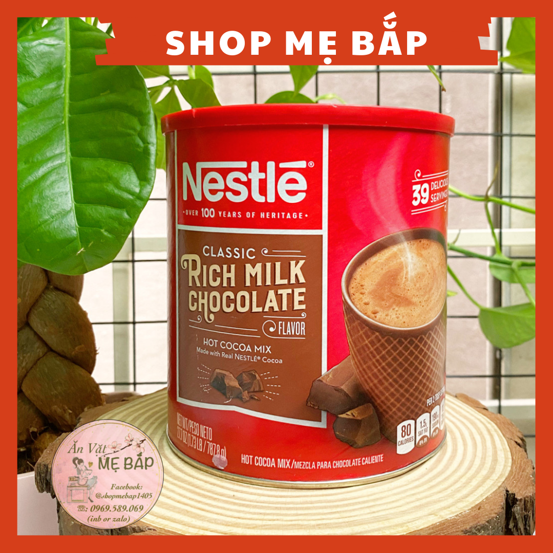 Bột Cacao Nestle Rich Milk Chocolate - Thức uống Cacao Mỹ Nhập Khẩu - Shop Mẹ Bắp