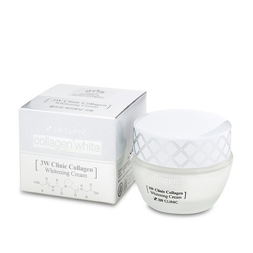 [6-11/12 VOUCHER GIẢM 8%]Kem dưỡng trắng da bổ sung collagen 3W CLinic Collagen Whitening Cream 60ml