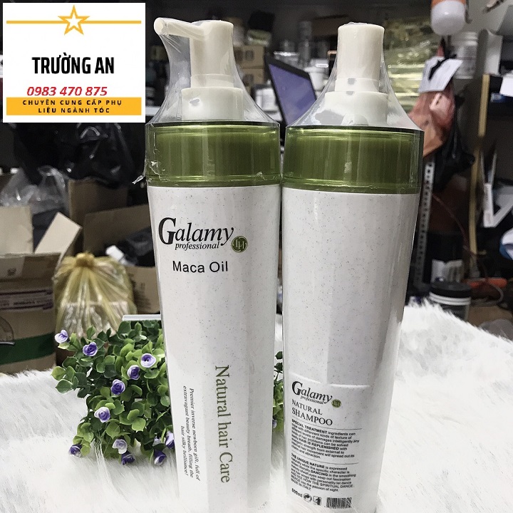 Dầu gội xả Cặp Galamy Maca Oil 800mlx2