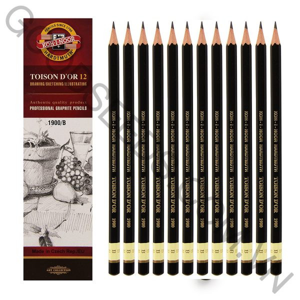 Bút chì tiệp koh đen hb-8b chính hãng koh - i - noor