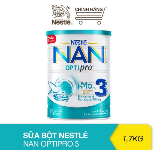 Sữa Bột Nan Optipro 3 Lon 1,6Kg Date mới