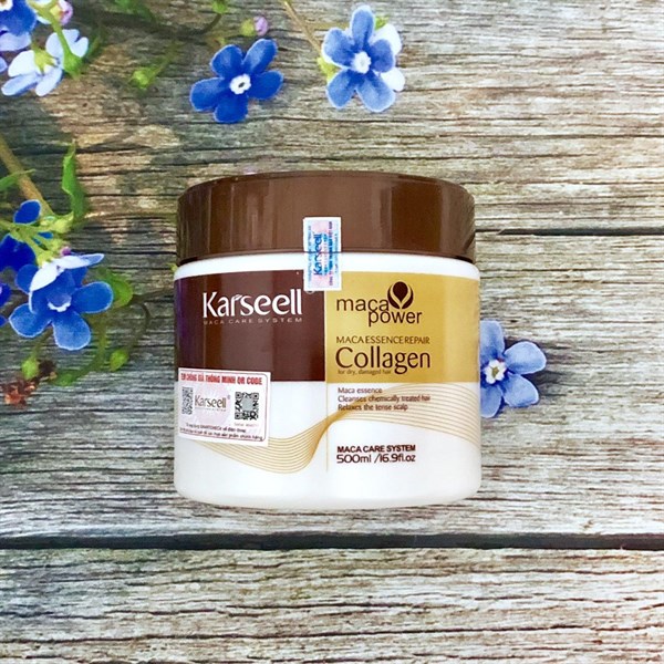 Hấp dầu Collagen Karseell hũ cho tóc khô hư tổn 500ml