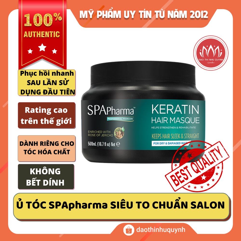 Mặt nạ ủ tóc Keratin Spa pharma dành cho tóc khô và hư tổn 500ml