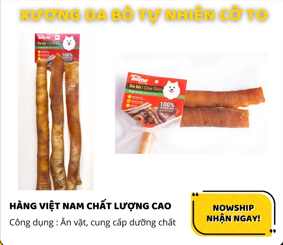 Xương da bò Tellme cho chó cỡ to