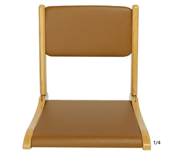 [GỖ TỰ NHIÊN] Ghế Ngồi Bệt Tựa Lưng Kiểu Nhật Bọc Da