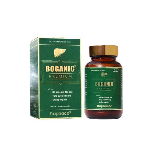 (CHÍNH HÃNG) Boganic Premium Traphaco Giúp Thải Độc Gan, Mát Gan Chống Oxy Hóa, Tăng Sức Đề Kháng Hộp - Lọ 30 Viên