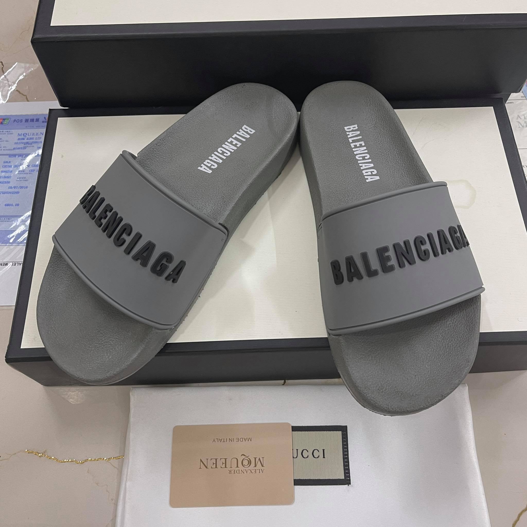 Dép bánh mỳ BAGA xám nam