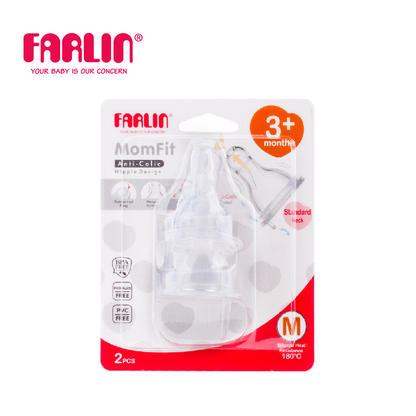 Núm Ty Thay Cho Bình Sữa Cổ Hẹp Farlin - AC-21011