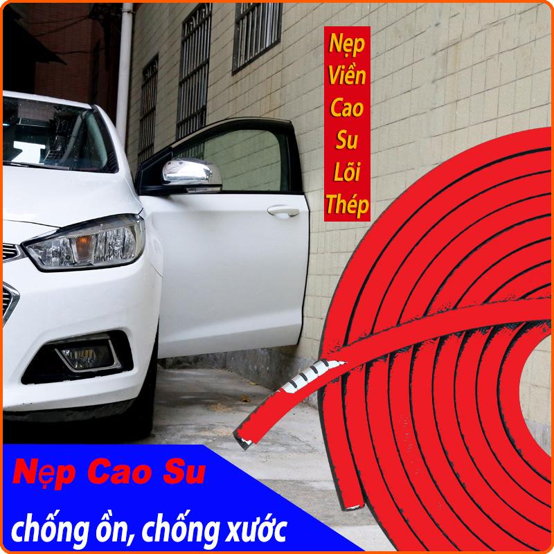 [ MÀU ĐỎ] Nẹp viền cửa ô tô, nẹp viền cửa chữ U lõi thép chống va đập, cách âm, chống ồn cao cấp dài 5m, nẹp cao su viền vè xe- The S Shop