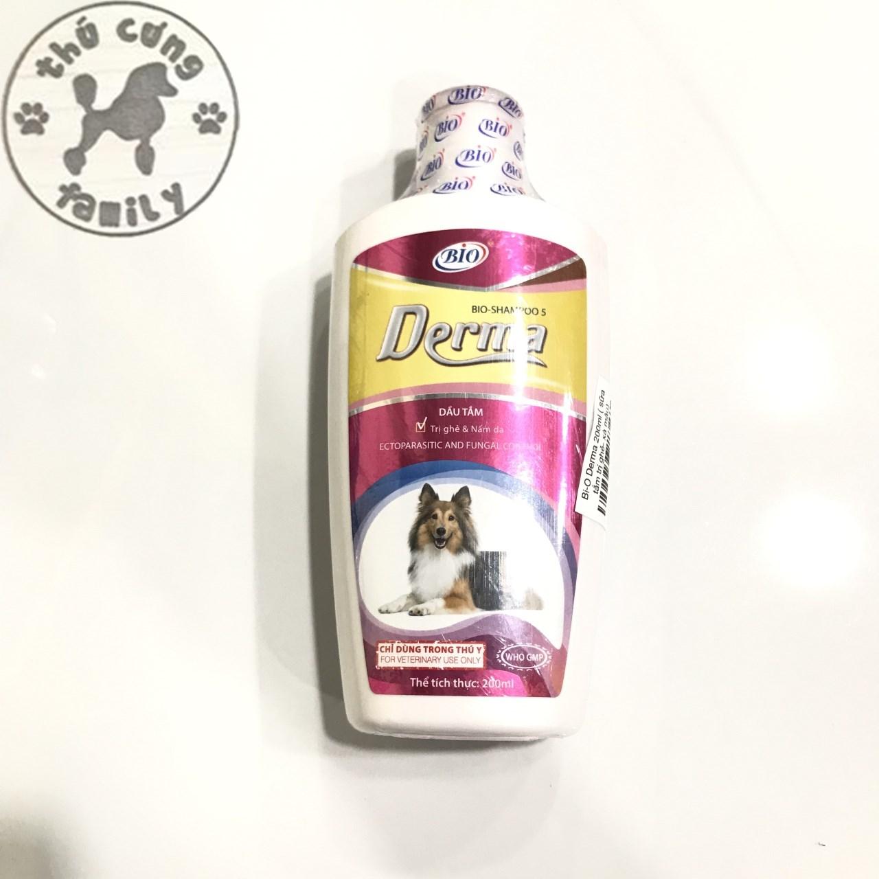 Sữa Tắm Ghẻ Và Nấm Da Cho Chó Mèo, Thú Cưng - Bio Derma 150ml - Family pets