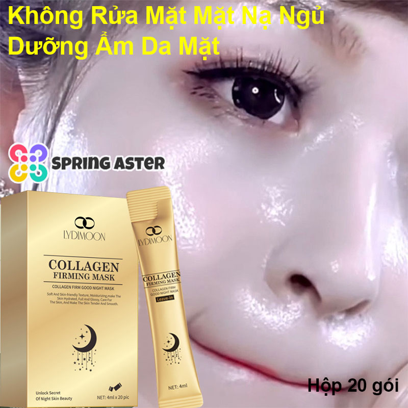 Mặt nạ ngủ dưỡng trắng không rửa mặt mặt nạ ngủ dưỡng ẩm da mặt mặt nạ làm săn chắc collagen ngủ ngon chống nhăn cho da căng bóng trắng sáng cấp ẩm thải độc mặt nạ dưỡng da cao cấp