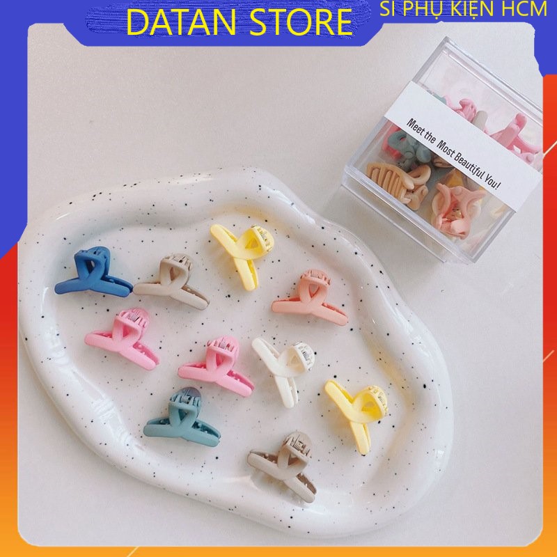 Hộp 10 kẹp mái đỉnh màu pastel sang chảnh