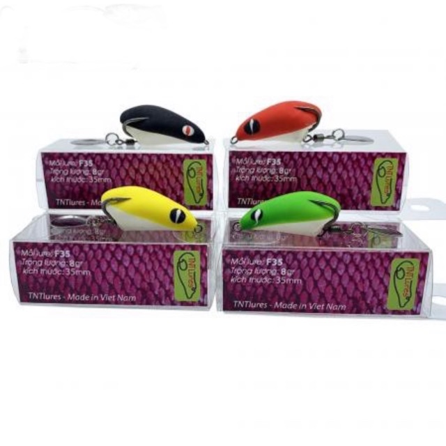 Mồi giả câu cá lóc F35 TNT lure, Nhái hơi câu cá lóc