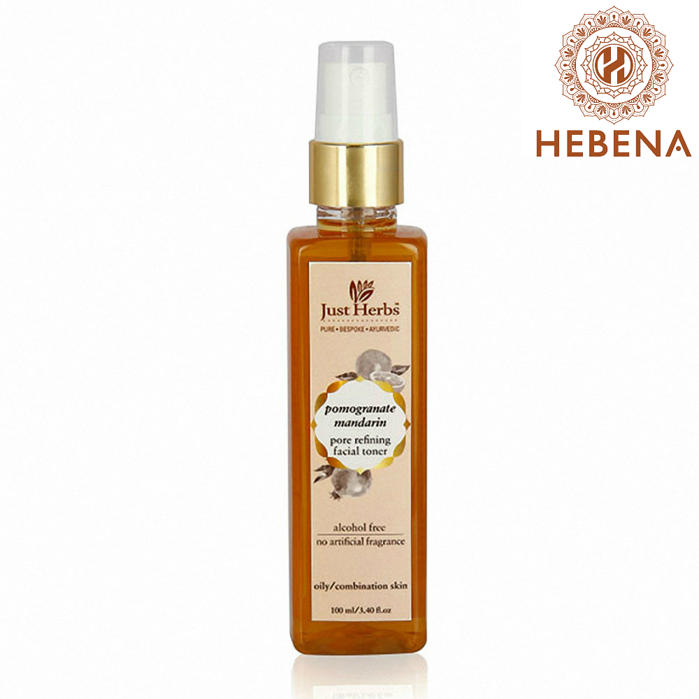 Toner lựu quýt Just Herbs Pomogrnate Mandarin Pore Refining Facial Toner - hebenastore