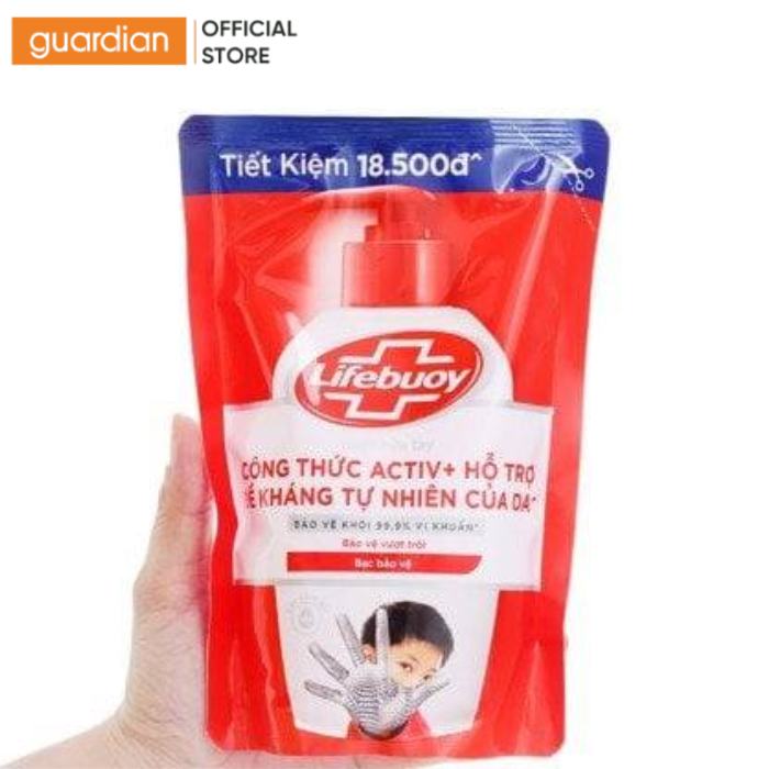 Nước Rửa Tay Lifebuoy Bảo Vệ Vượt Trội Dạng Túi 400Gr