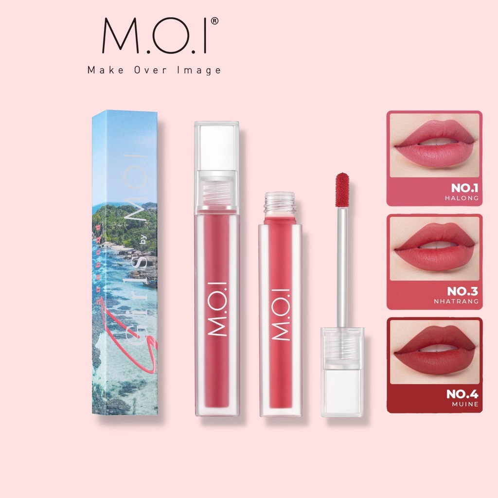 Son kem nhung lì SGirls By M.O.I Summer Edition MOI cosmetics Hồ Ngọc Hà Chính hãng