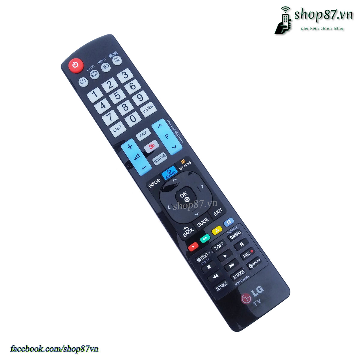 Remote điều khiển tv LG smart chính hãng AKB
