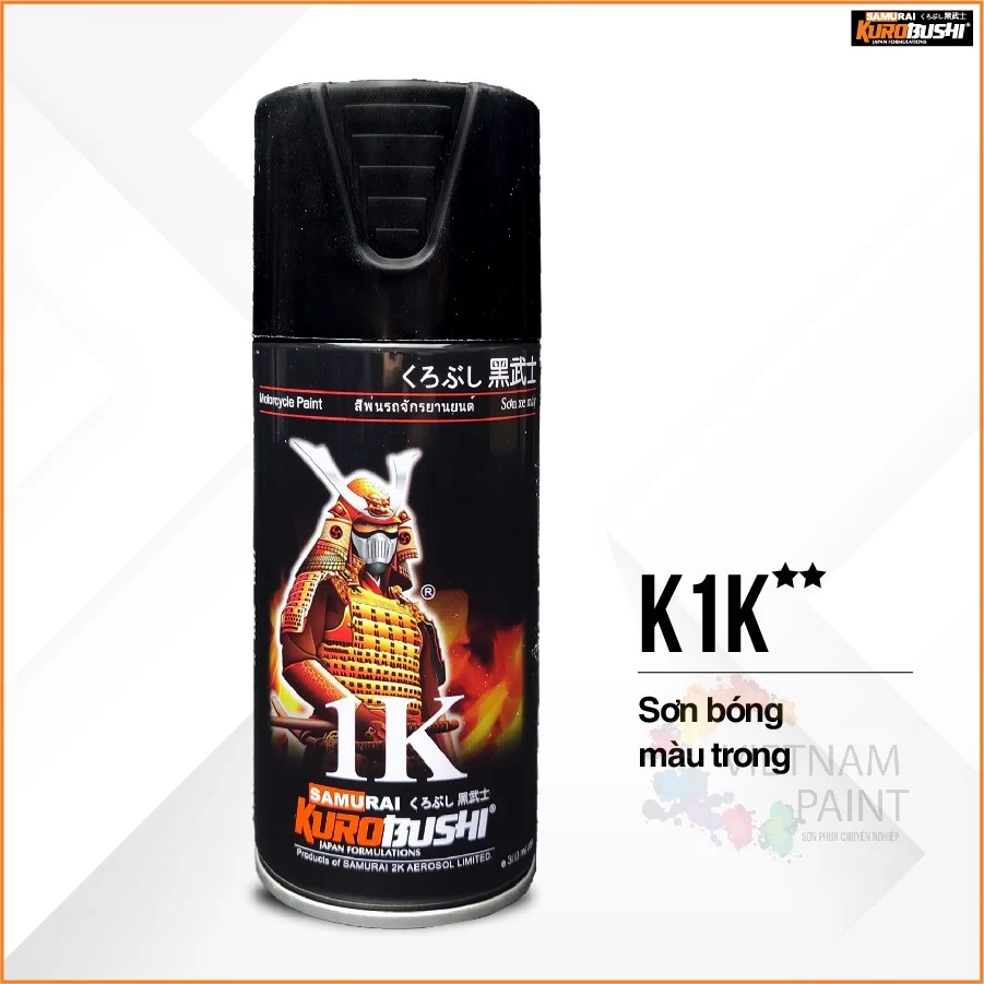 Sơn xịt samurai bóng - k1k và k1kt