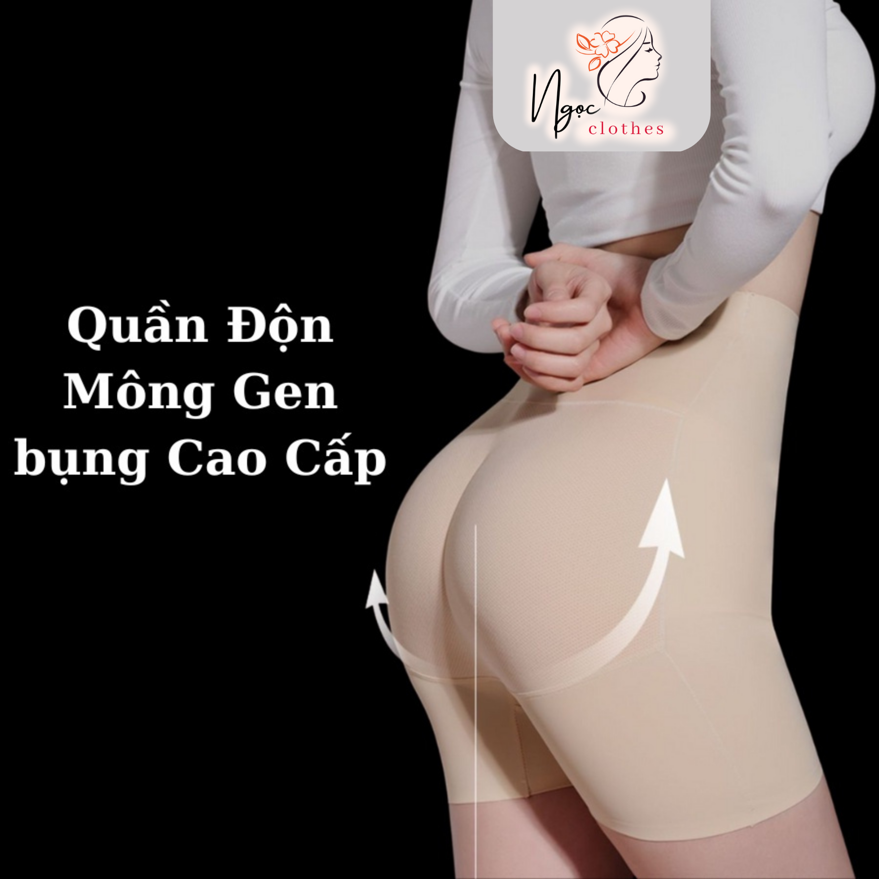 Quần Độn Mông, Quần nâng Mông và Hông cạp cao hàng đẹp,mặc váy, áo dài chất đúc su cao cấp Loại 01