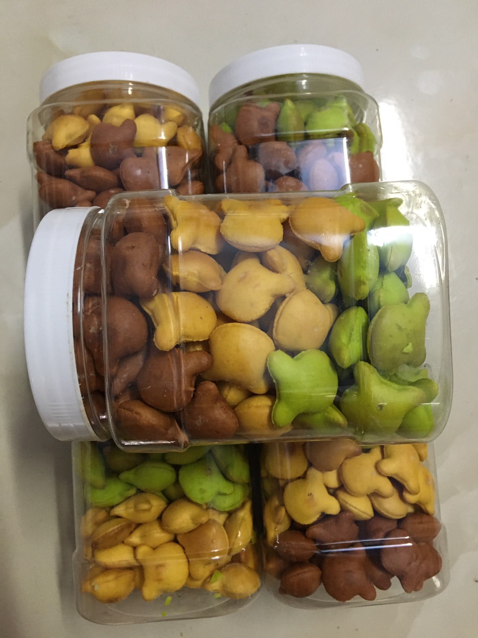 [400g] Bánh gấu nhân kem mix 3 vị loại 1 - đồ ăn vặt