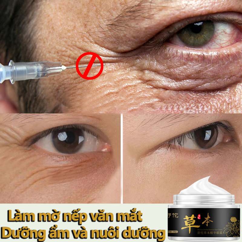 Kem dưỡng mắt tinh chất dưỡng ẩm thảo dược [40g]Chống nhăn chống lão hóa,Chống bọng mắt, xóa túi dưới mắt, xóa nếp nhăn nhỏ ,Loại bỏ quầng thâm mắt  ,Cho đôi mắt tươi tắn rạng rỡ dùng cho mọi loại da