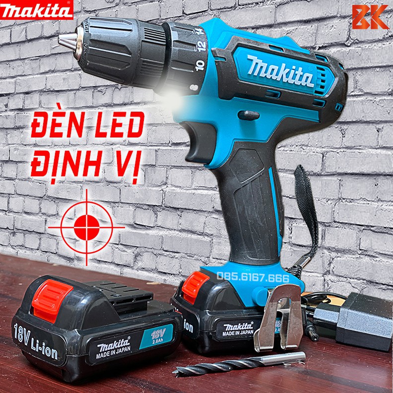 Máy khoan dùng pin 18v pin 2ah máy bắn vít vặn vít 100 lõi đồng