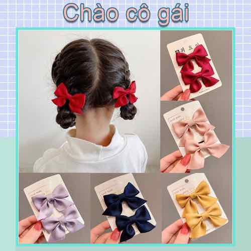 Kẹp tóc nơ bướm dễ thương cho bé gái