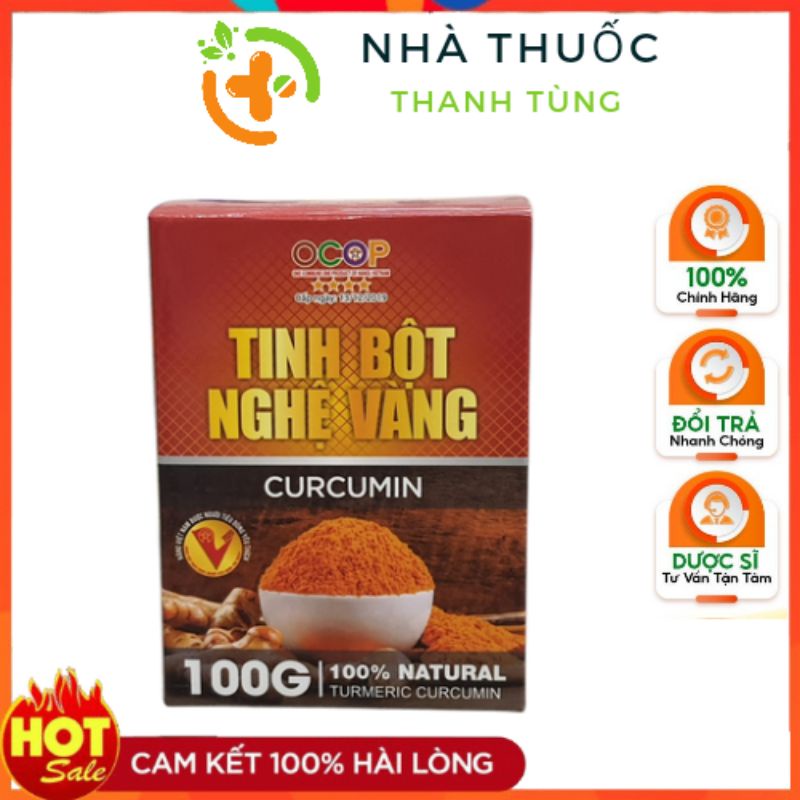 Tinh bột nghệ vàng bà bé giảm trào ngược dạ dày tá tràng