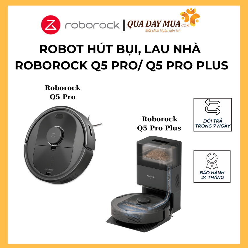 Robot hút bụi lau nhà roborock q5 pro i q5 pro plus - bản quốc tế