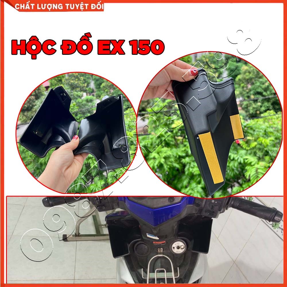 Hộp đựng đồ exciter ex 150 mx king, gắn như zin, ko chế; hộc đựng đồ exciter 150 - giá 1 cặp