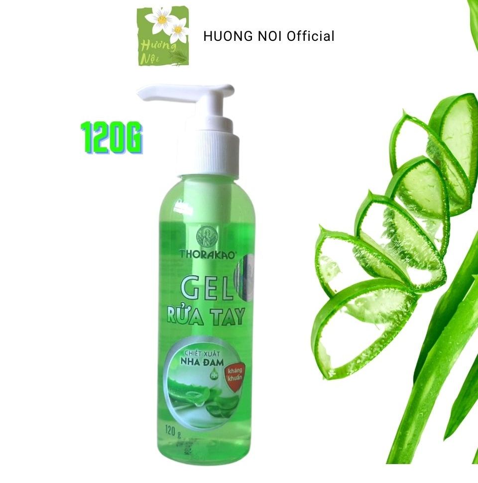 Gel rửa tay khô Thorakao 120g chiết xuất nha đam