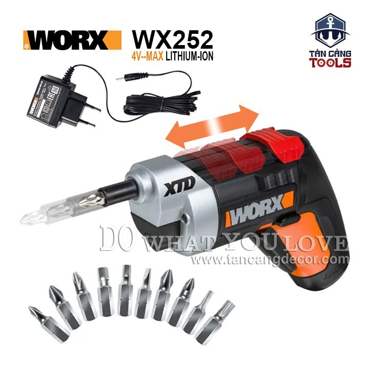 Máy vặn vít dùng pin 4v worx wx252