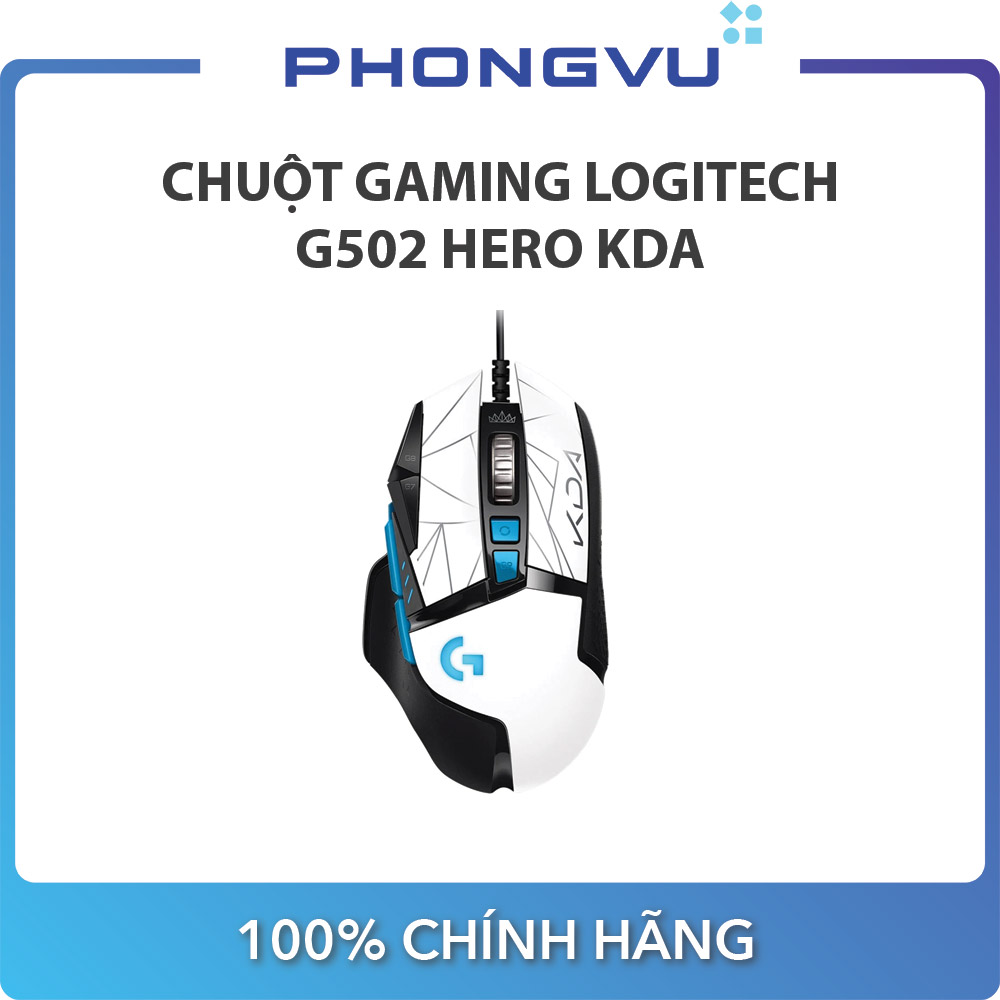 Chuột gaming Logitech G502 Hero KDA - Bảo hành 24 tháng